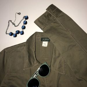 J. Crew Jackets & Coats - J Crew L Olive Green Canvas Jacket J. Crew Jackets & Coats - J Crew L Olive Green Canvas Jacket
